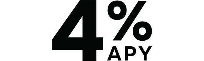4% APY