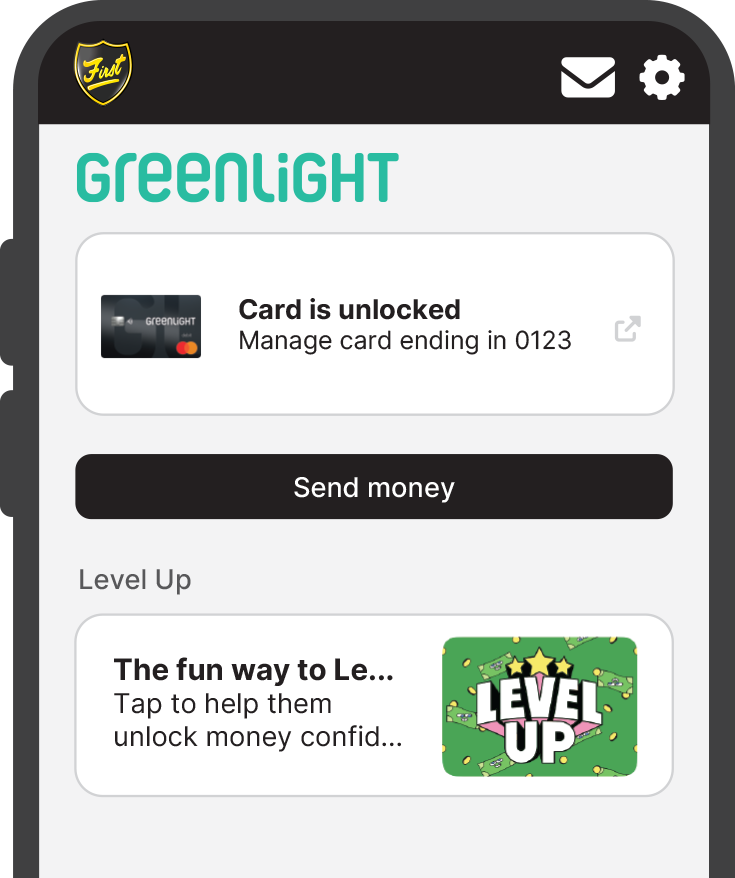 Greenlight in First Mobile app