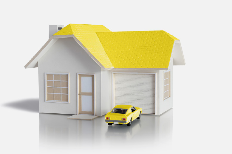 Model home and car