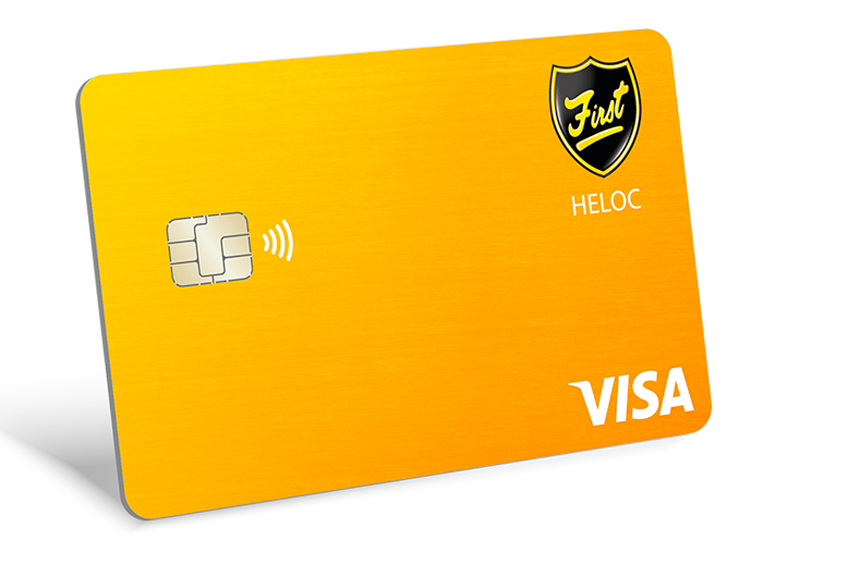 Home Equity Line of Credit. (HELOC) debit card