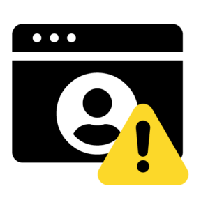 Icon representing account alerts