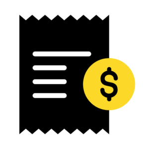 Icon representing finances